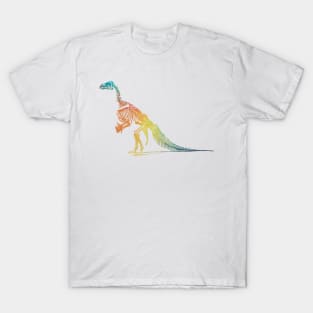 Rainbow dinosaur skeleton T-Shirt